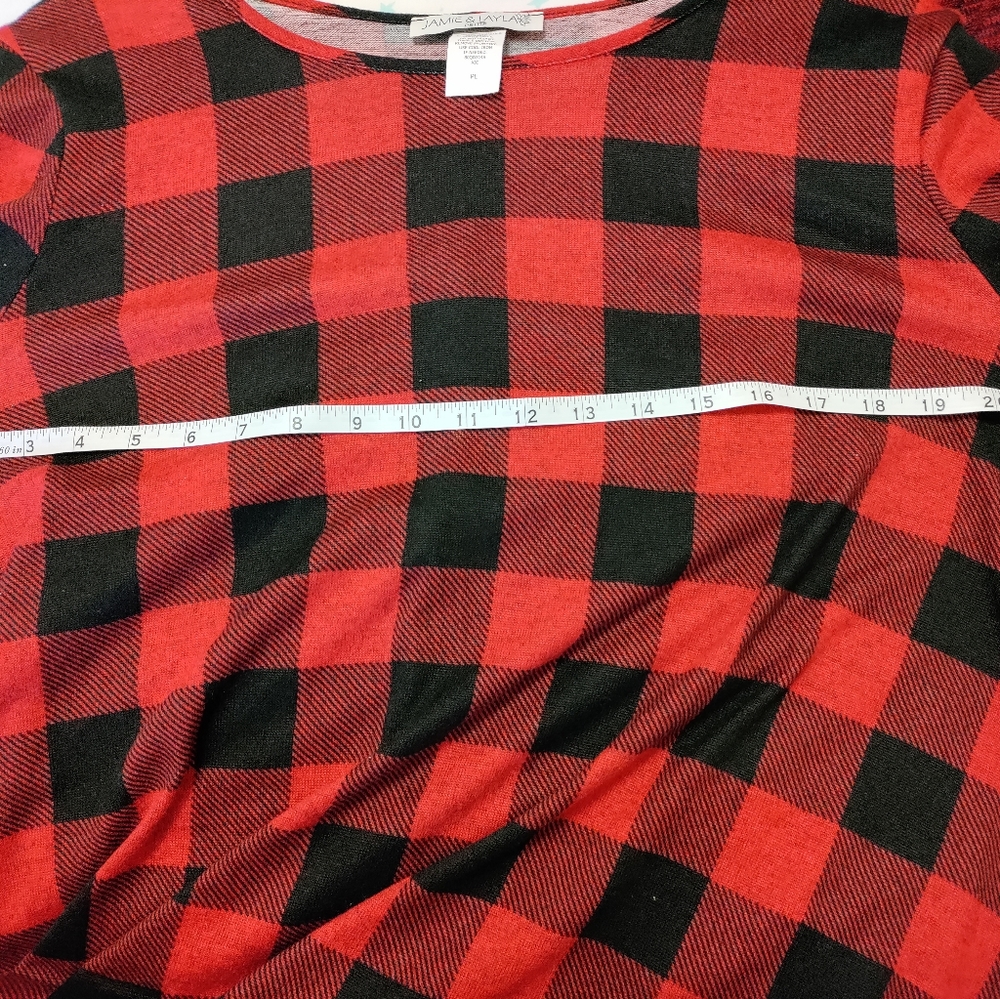 Jamie&Layla black and red plaid dress👗 - Picture 4 of 5